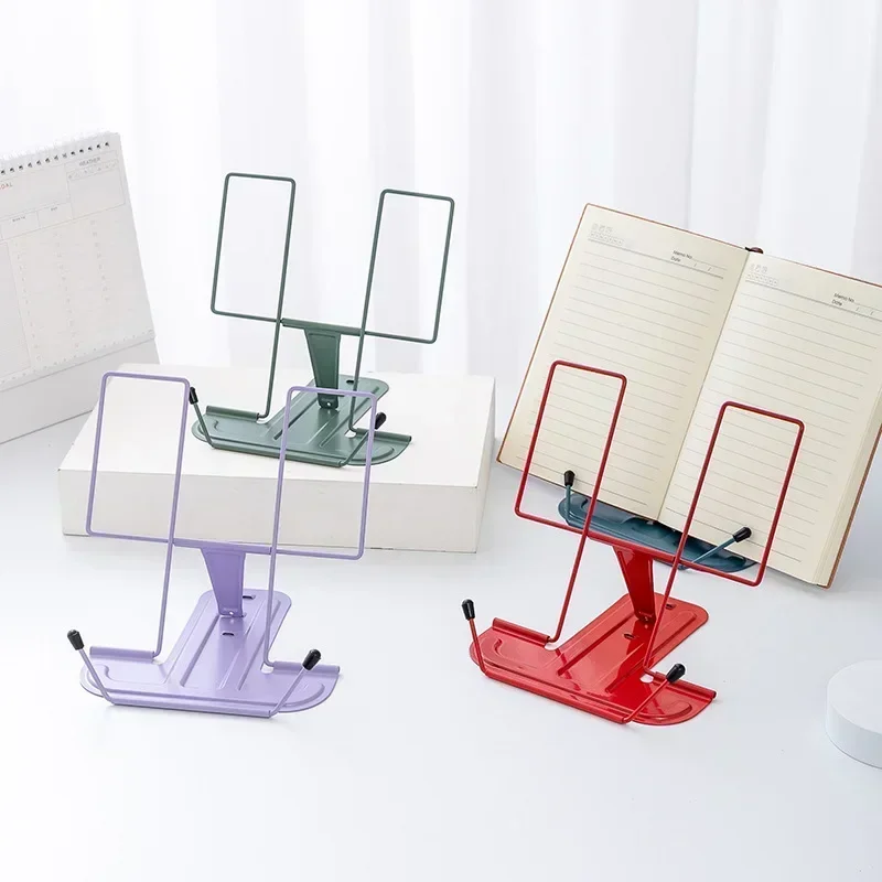 Support de livre Portable, repose-lecture réglable, support de livre de recettes, support de téléphone Portable pour livre de cuisine, support de tablette pour manuel