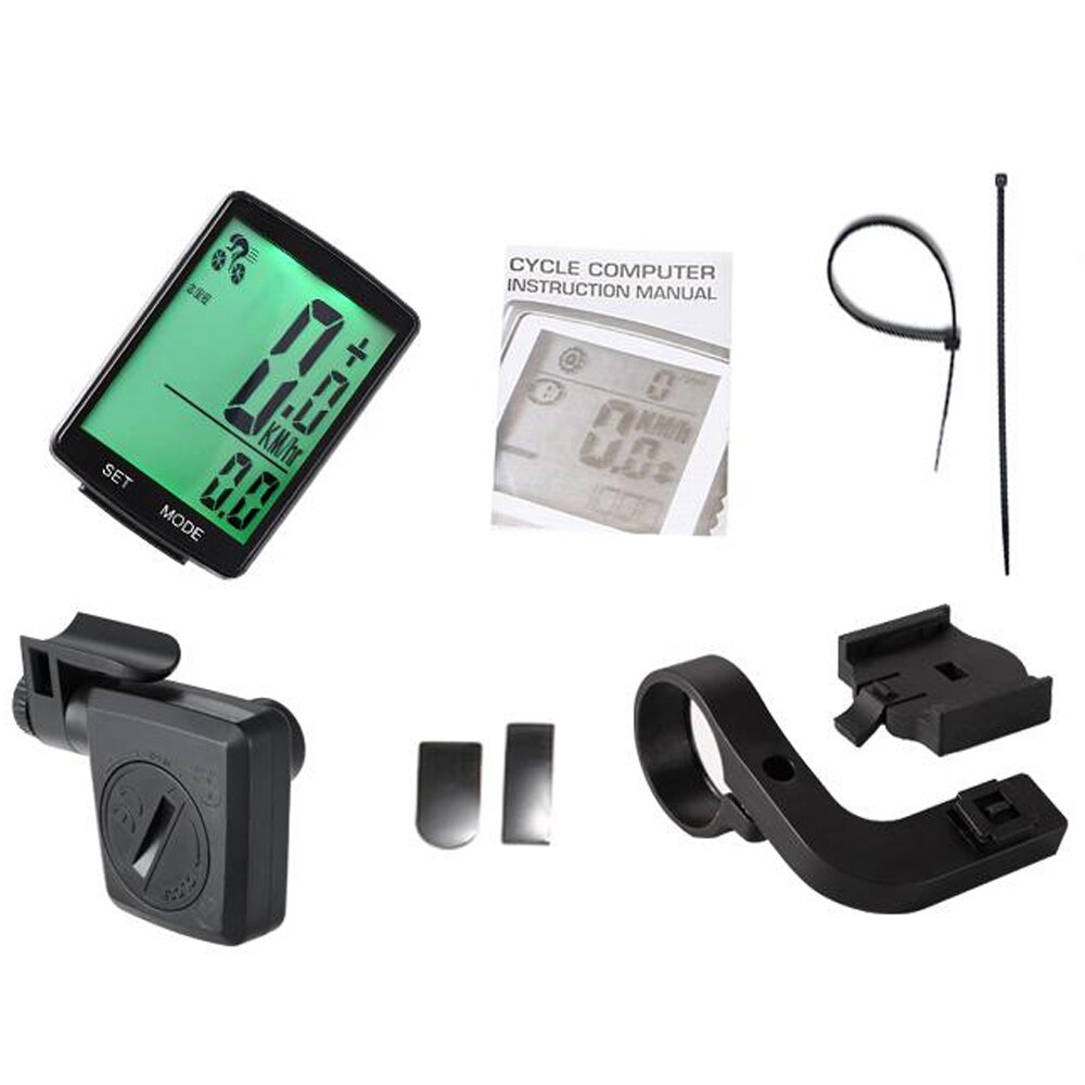 Multifunctional LCD Screen Bicycle Computer Wireless Bike Rainproof Speedometer Odometer Cycling 2.8inch Waterproof