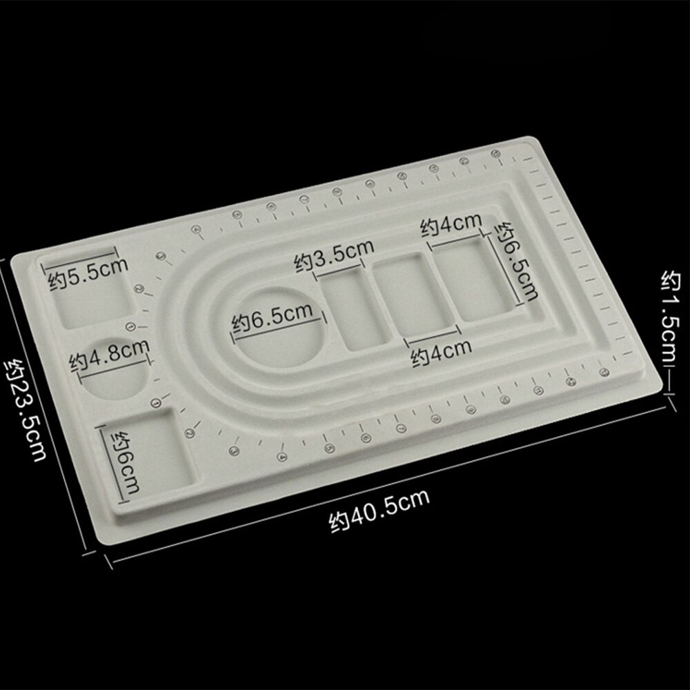 Brett diy perle bord smykker halskjede beading flokket håndverk verktøy dame tallerken