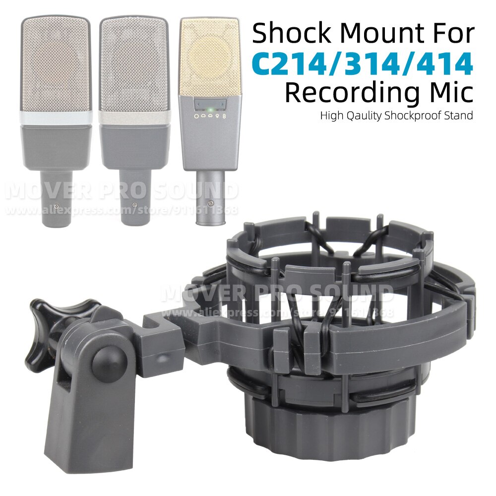 Soporte de micrófono de suspensión antivibración para AKG C214 C314 C414 C 214 314 414 B EB XLS XLII ULS, soporte de araña