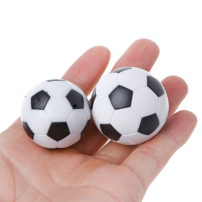 Pelota de fútbol de mesa de resina, juguete educativo de 32mm y 36mm para juegos de interior, 2 uds.