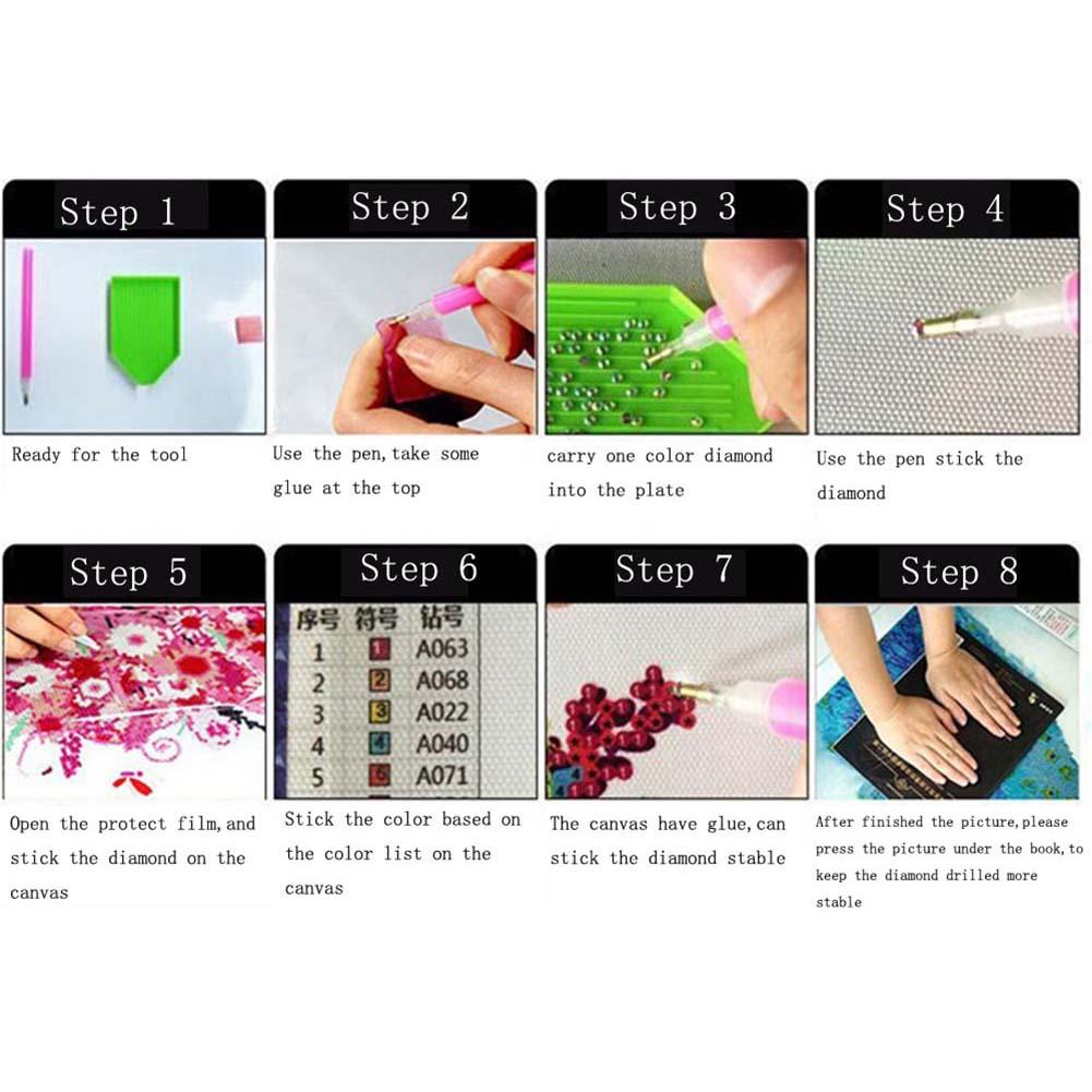 40x30cm Peacock 5D Diamond Painting Embroidery DIY Cross Stitch Craft Home Decor