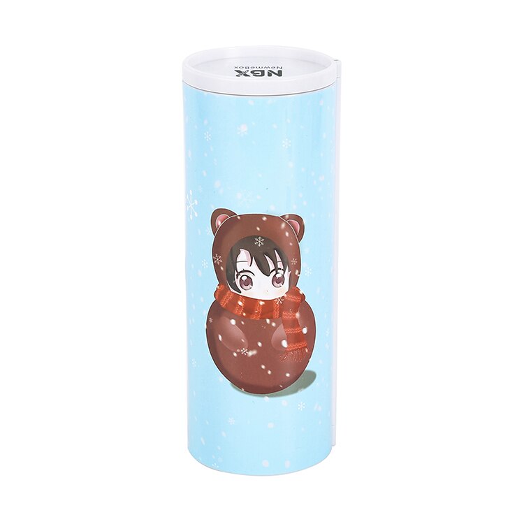 Stationery Box Newmebox School Cute Pencil Case For Students Double-sided Plastic Torage Boxes Hunter In The Sky: snowing