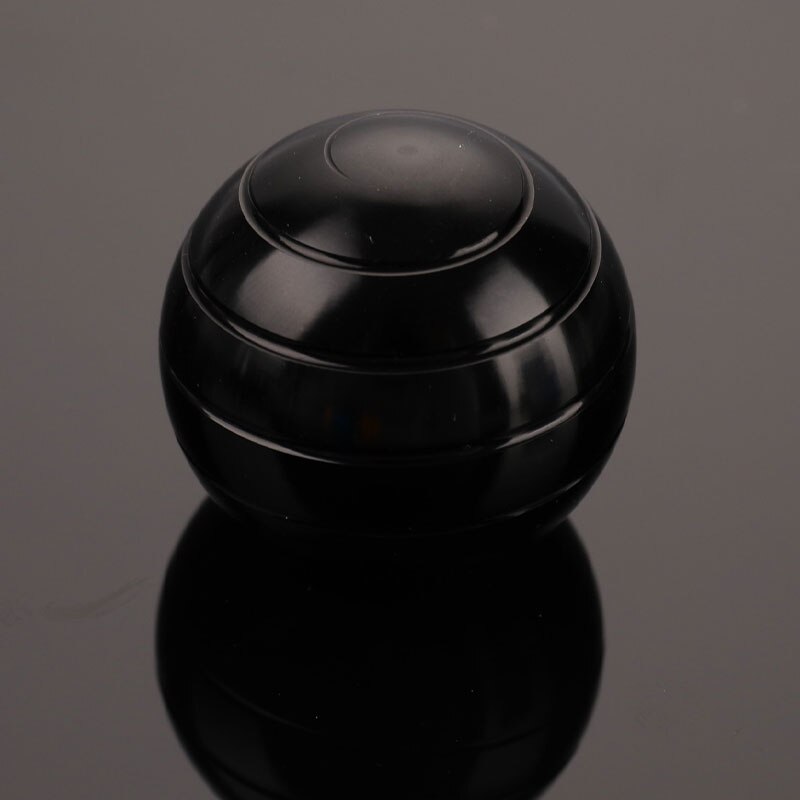 38Mm Desktop Decompressie Roterende Sferische Gyroscoop Bureau Fidget Speelgoed: Black
