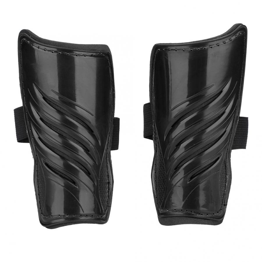1 Pair Kid Football Shin Pads EVA Soccer Guards Leg Protector for Children Protective Gear Breathable Shin Guard Sports Safety: black