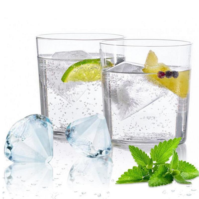 4 Grids Diamond Patroon Ice Cube Maker Siliconen Mal Voor Ijs Dessert Cake Diy Ijsblokje Rooster Keuken gadgets Accessoires