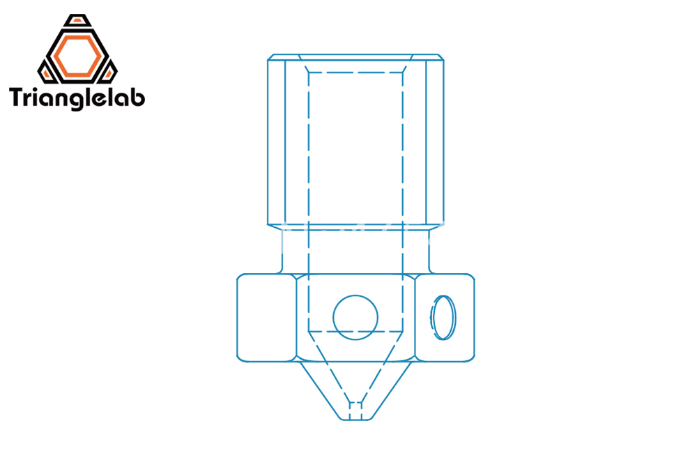 Trianglelab-embout d'imprimante 3D pour E3D hotend extrudeuse titan prusa i3 mk3, 4 pièces/lot, supérieure V6
