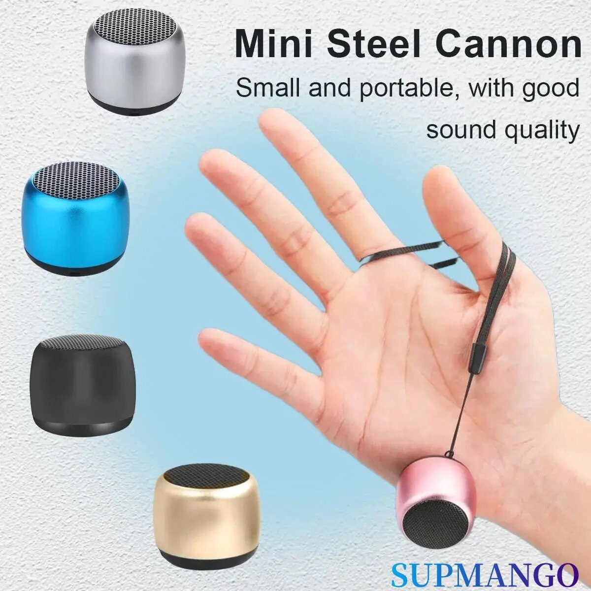M1 bärbara bluetooth-högtalare musik stereo surround mini usb utomhus subwoofer högtalare ljudspelare högtalare mikrofon