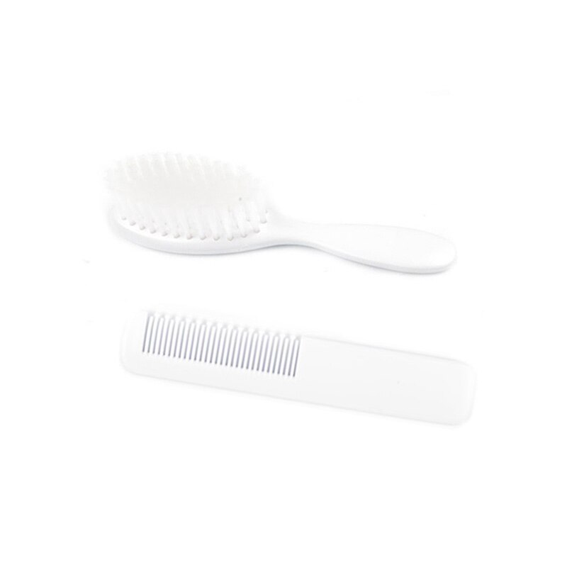 2pcs / Set Newborn Baby Hairbrush Soft Baby Comb Head Scalp Massager Tool Set Mini Portable Hair Brush Infant Comb Baby Care: Default Title