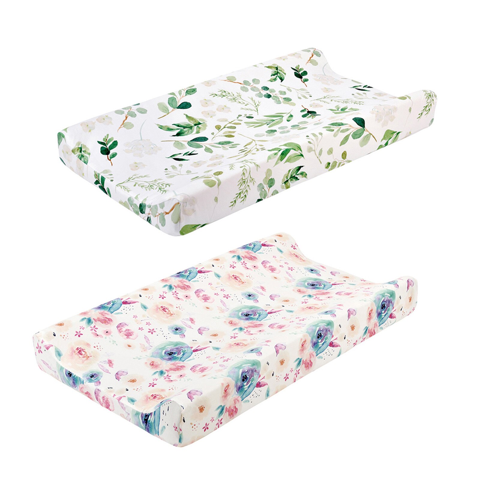 2Pcs Baby Veranderende Tafel Baby Kwekerij Luier Veranderende Pad Soft Cotton Blend Cover Veranderende Tafel Cover Funda Cambiador Ajustable: C
