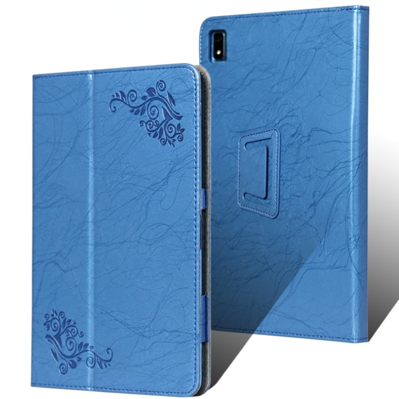 Embossed Funda For TCL TABMAX TAB MAX 10.4" Tablet PC Magnetic Cover Case with Hand Strap