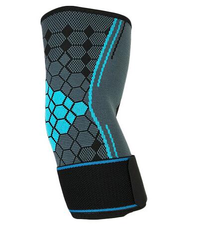 Elastic Bandage Elbow Support Anti-skid Compresion Elbow Protectors Armrests manicotti ciclismo Elbow Pads For Basketball: Blue / S