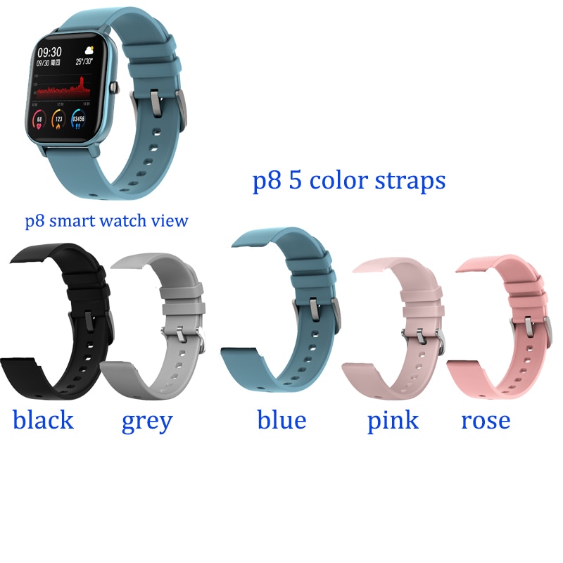 Originele P8 Smart Watch Smartwatch Smart Band Polsband Vervanging Band Riem Fitness Armband Smartband Accessoire Polsband