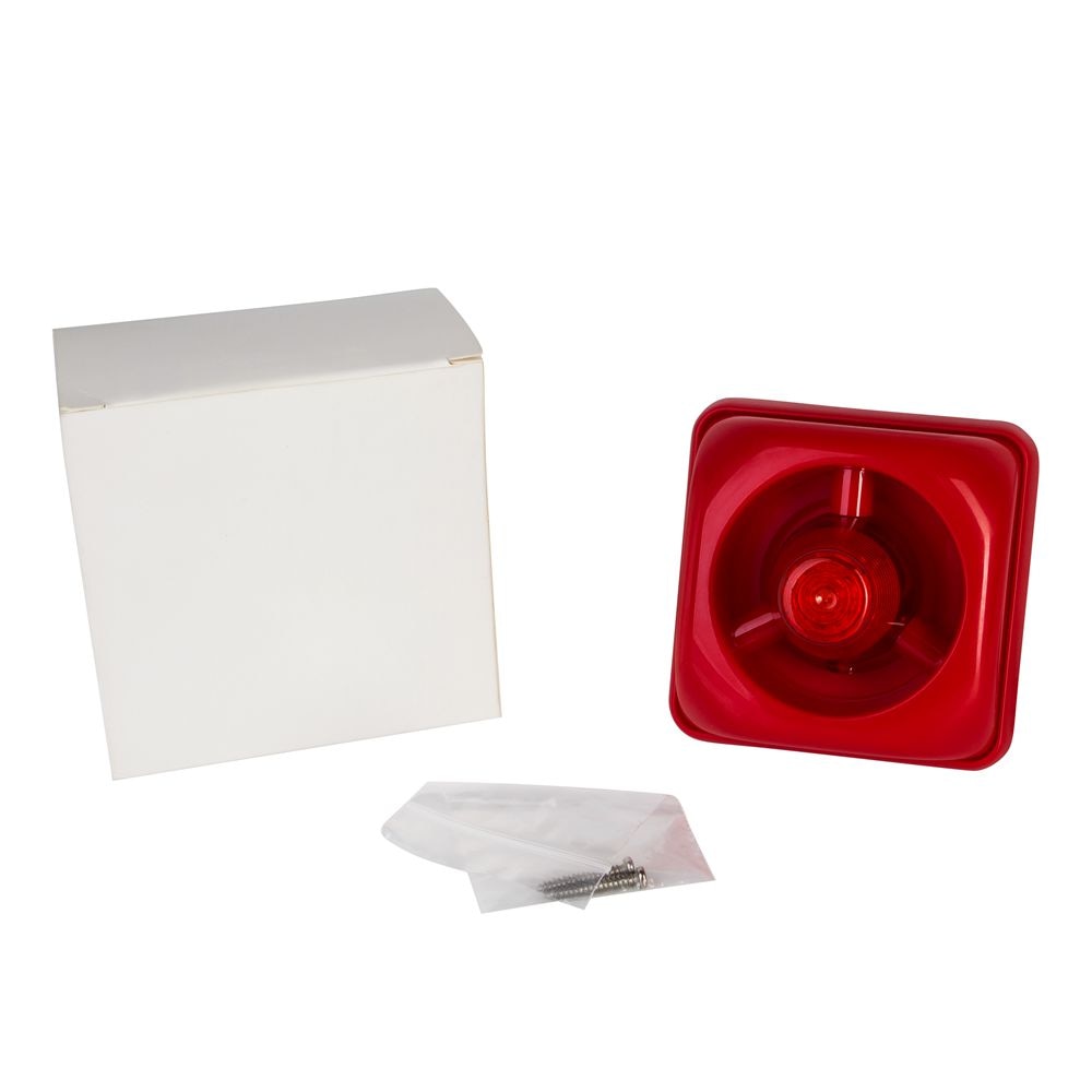 Security Alarm DC24V Alarm Sirene Met Zaklamp 100dB Sirene Fire Sirene Met Strobe Voor Conventionele Brandmeldinstallatie