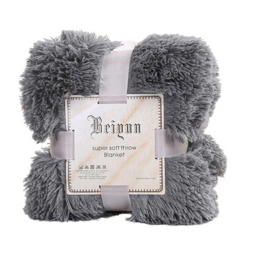 80x120cm doux moelleux Shaggy lit canapé couvre-lit literie feuille jeter couverture décorations de noël pour la maison couette: Smoke Gray