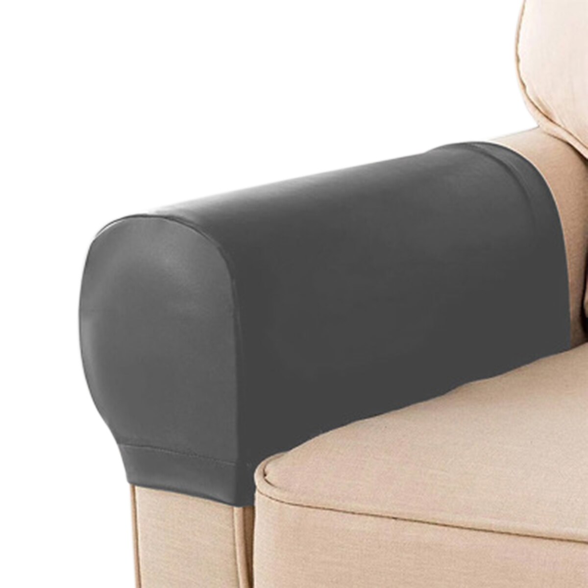 Sofa lænestol armovertræk, stretch pu læder armhætter vandtæt sofa slipcovers beskyttere hjem stue dekoration