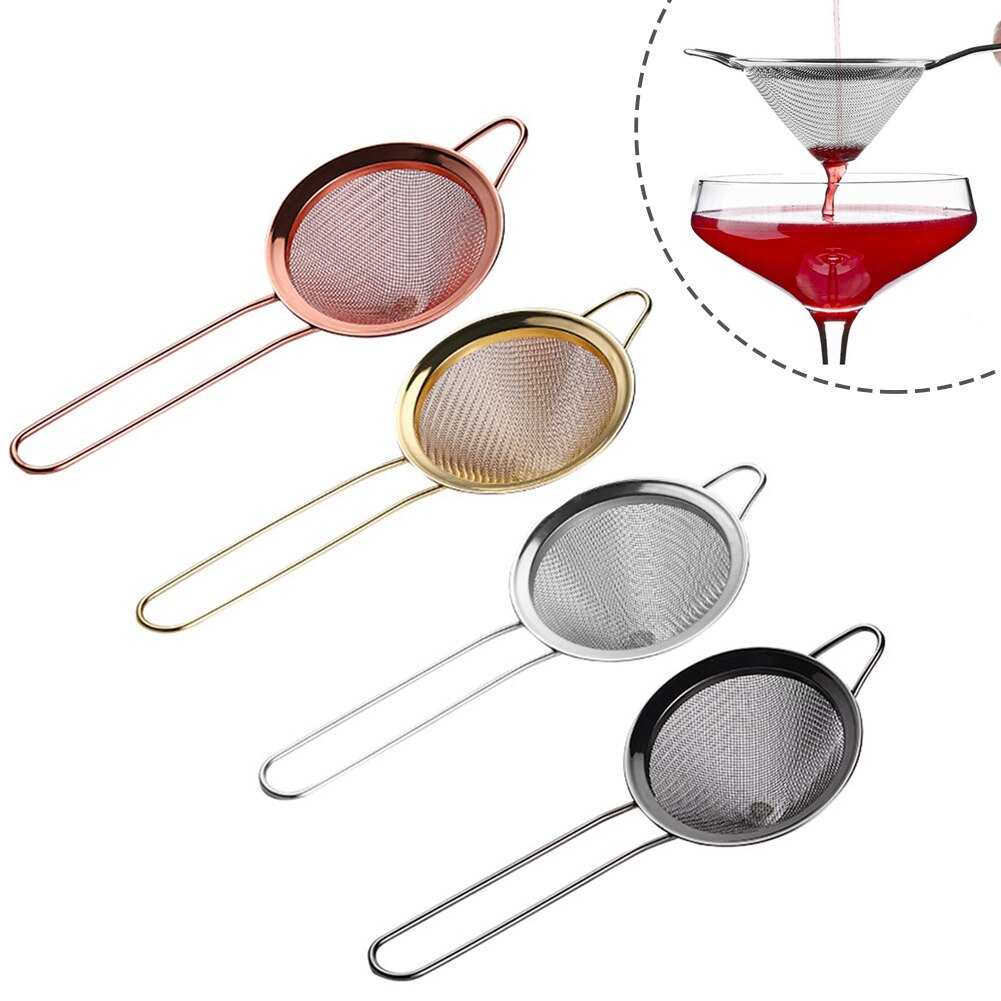 Stainless Steel Cocktail Fine Strainer Conical Mesh Tea Infuser Mesh Strainer Tea Strainers Food Mesh Strainers Practical Tool