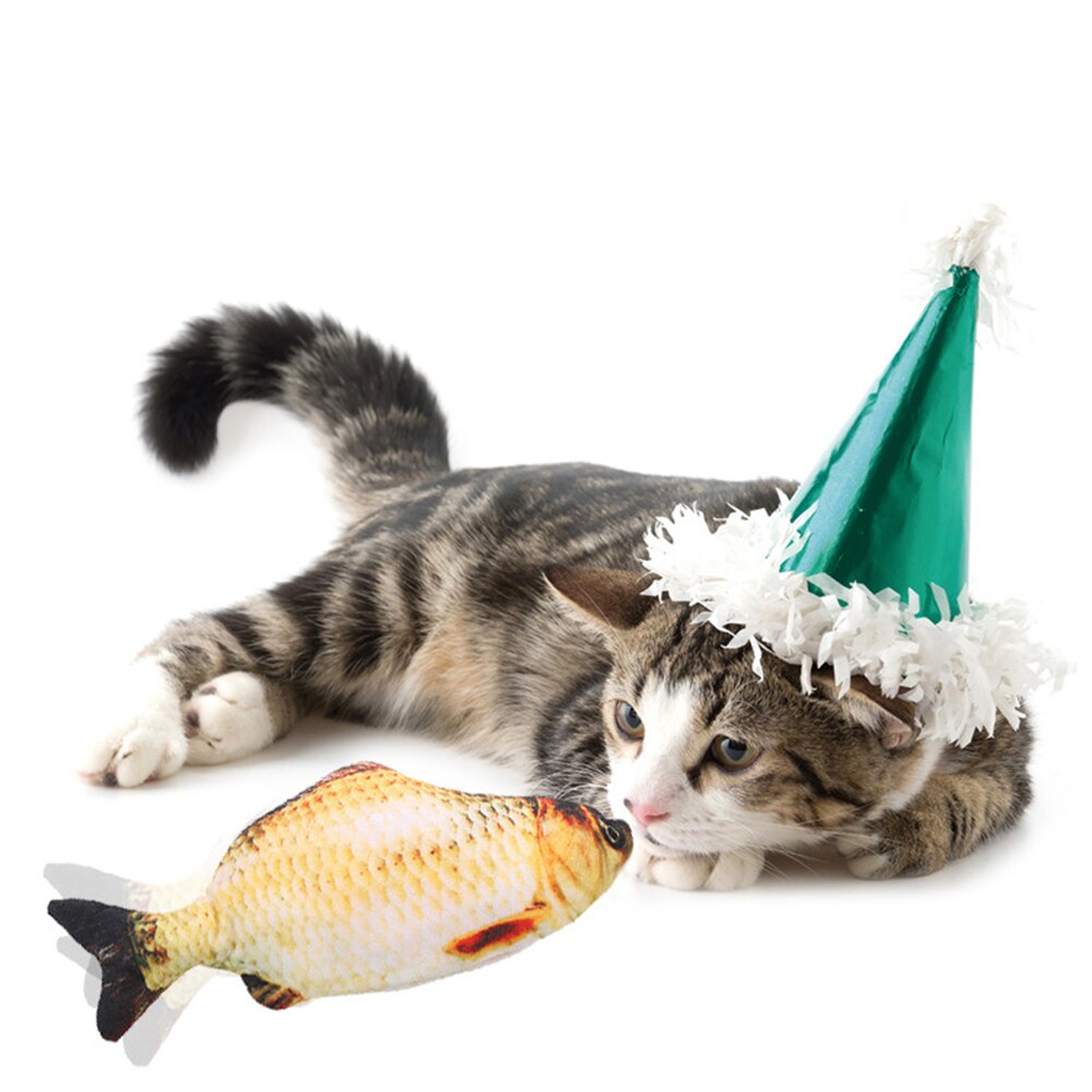 Elektronische Katze Spielzeug 3D Fisch Elektrische Simulation Fisch Spielzeug für Katzen Haustier Spielen Spielzeug katze liefert juguetes para gatos