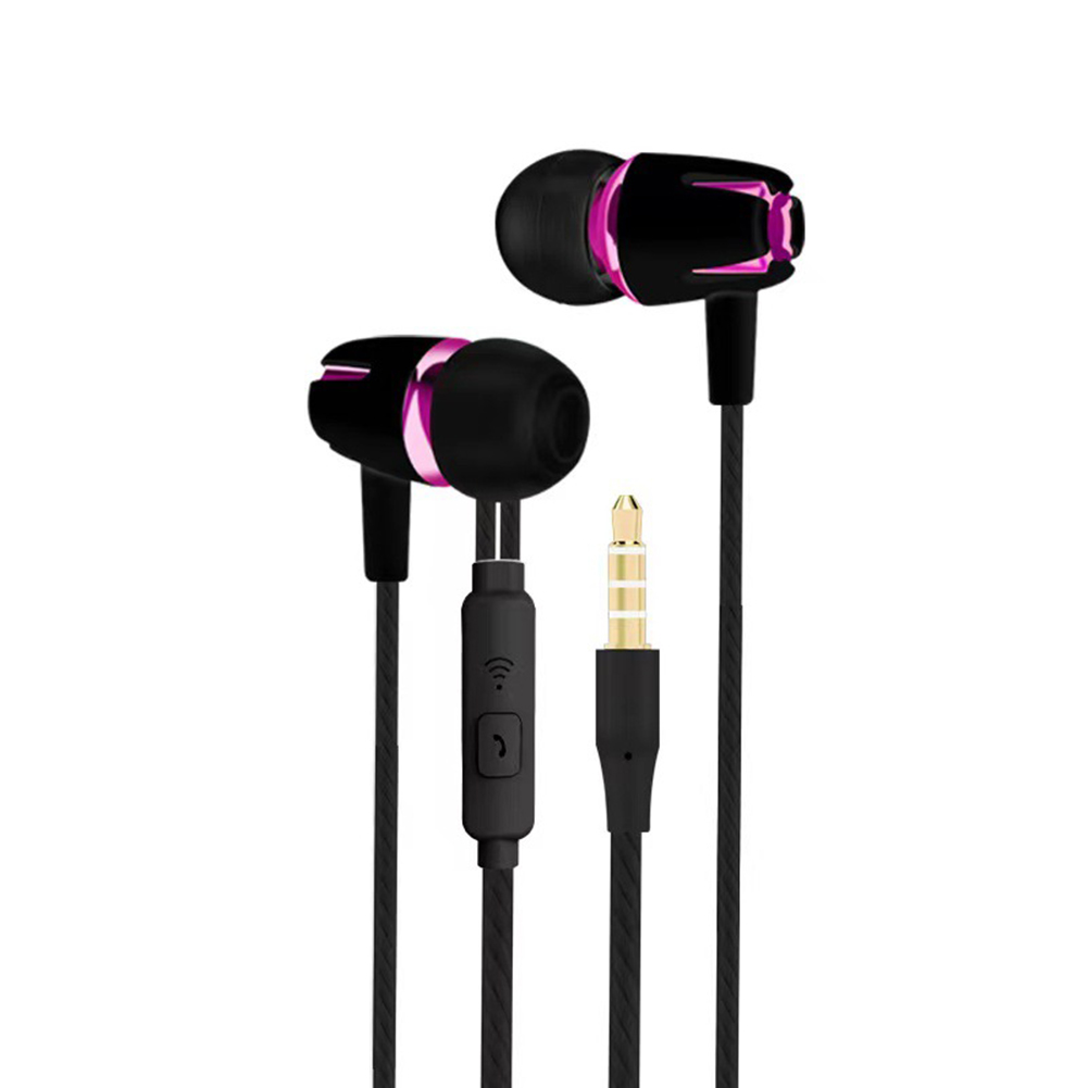 Sales Premium In-ear Earphone Headset Noise Cancelling Wired With ABS Portable Built-in Microphone Mic Compatible Parts: Yellow