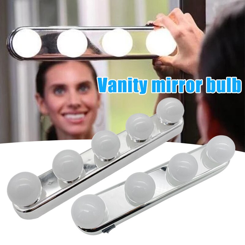 Make-Up Spiegel Duurzaam Draagbare Gloeilampen Punch Gratis Draadloze Sucker Licht Voor Make-upspiegel Cosmetische Spiegel