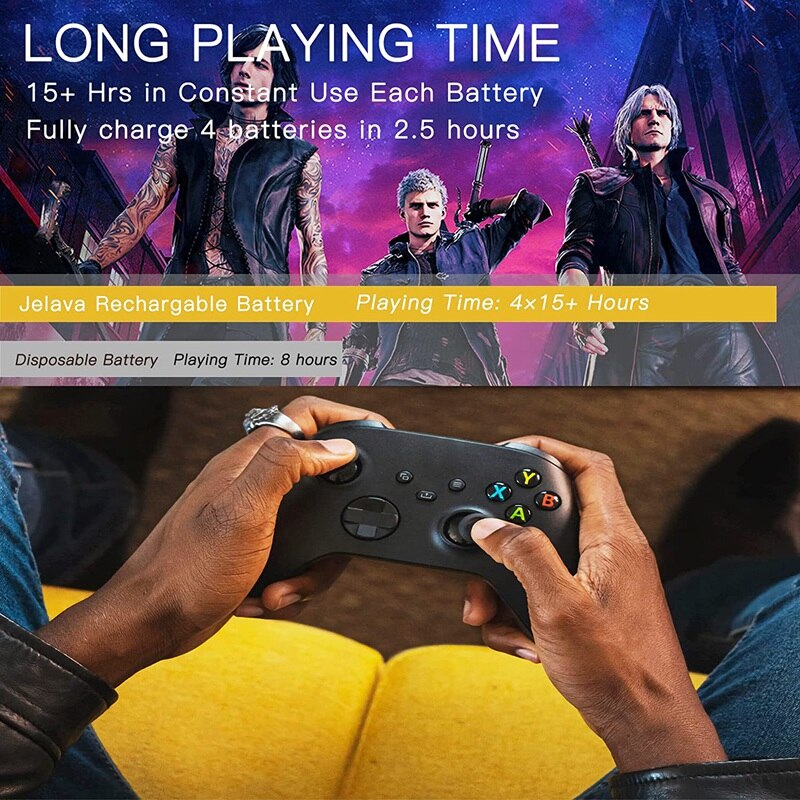 Handvat Game Controller Batterij Packs, compatibel Voor Een/Serie X S/Een S/X/Elite Controller 4 Pack