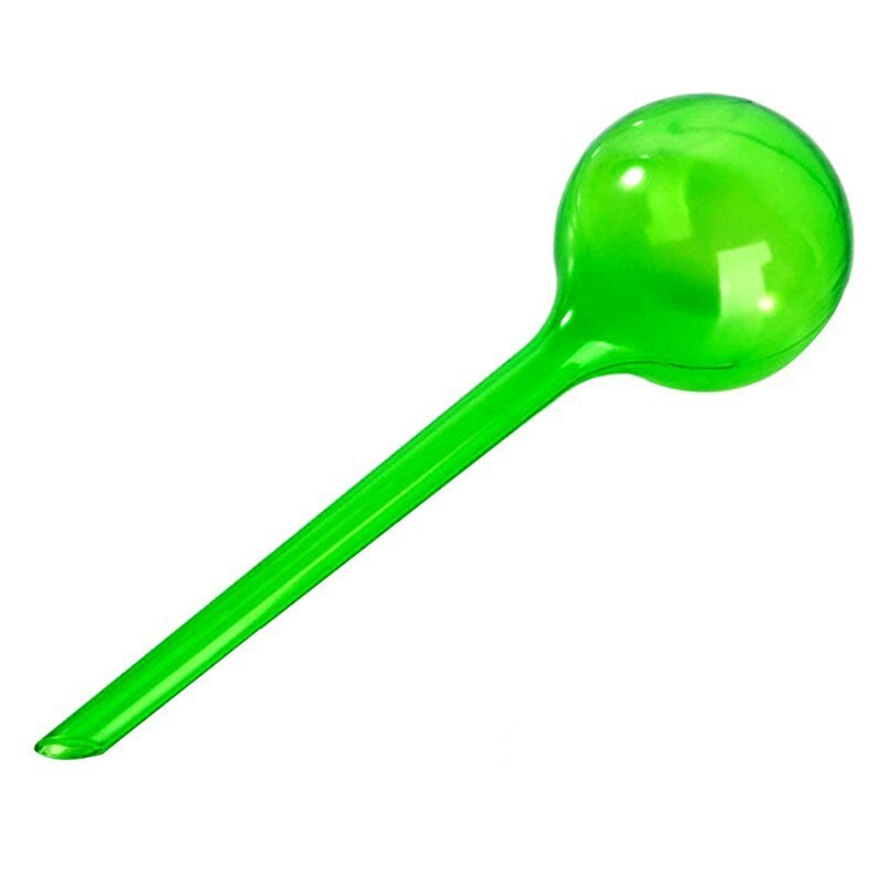 Automatic Plant Self Watering Water Feeder Plastic PVC Ball Plant Flowers Water Feeder Indoor Outdoor Watering Cans Plant: S Green