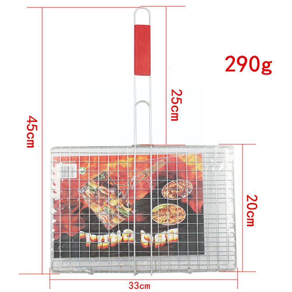 Draagbare Grillen Mand Non-stick Grillen Mand Bbq Barbecue Tool Grill Mesh Bbq Netto Voor Groente Steak Vlees Picknick par