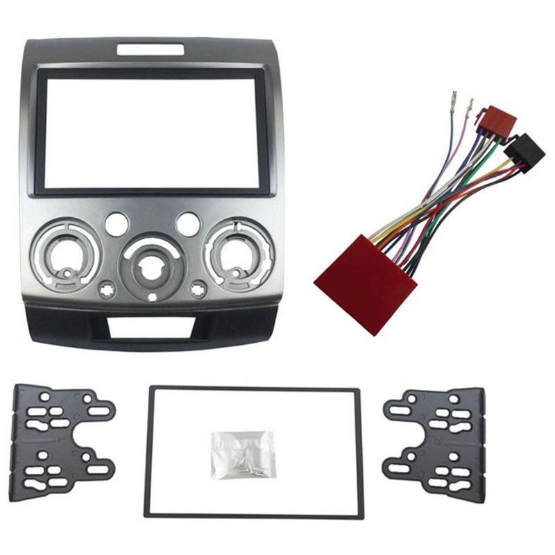 Radio Stereo Panel For Ford Everest Ranger Mazda Bt-50 Bt50 Double 2 Din Fascia Dash Installation Trim Kit Face Plate Bezel(178x