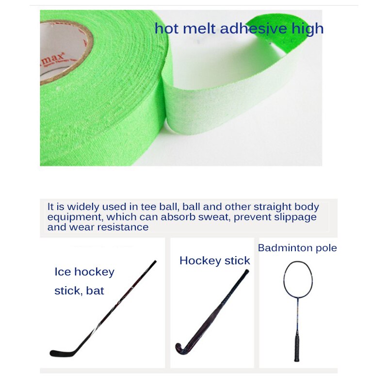 Golfbånd ishockey tilbehør holdbart moderigtigt stærkt klæbemiddel farverigt sport sikkerhedstape ishockey golf badmintonværktøj