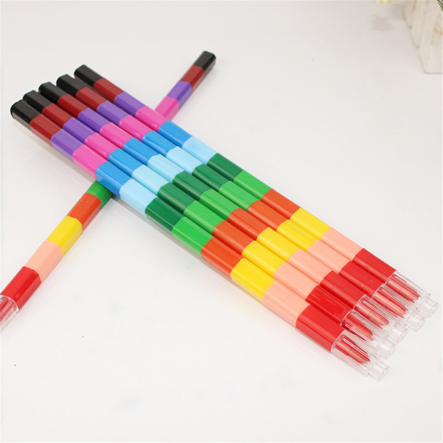 Crayones de arte Pastel de 12 colores reemplazables, lápiz de colores , pluma de Graffiti, dibujo de pintura para niños, suministros de Arte de papelería