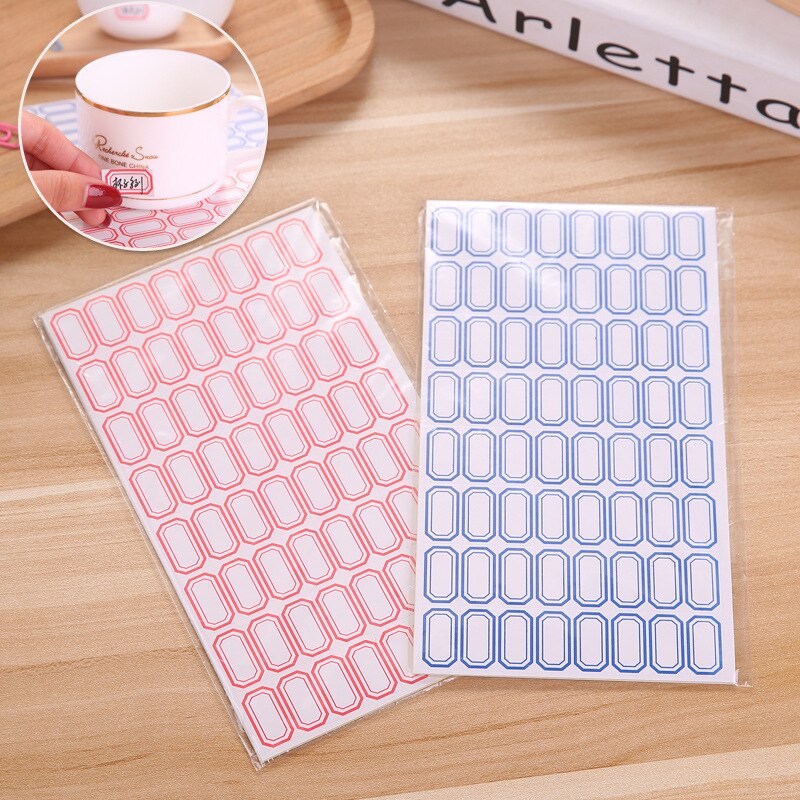 5 Sheets Self-adhesive Labels Simple Marker Stickers Handwritten Name Pastes Price Stickers for Home Office School