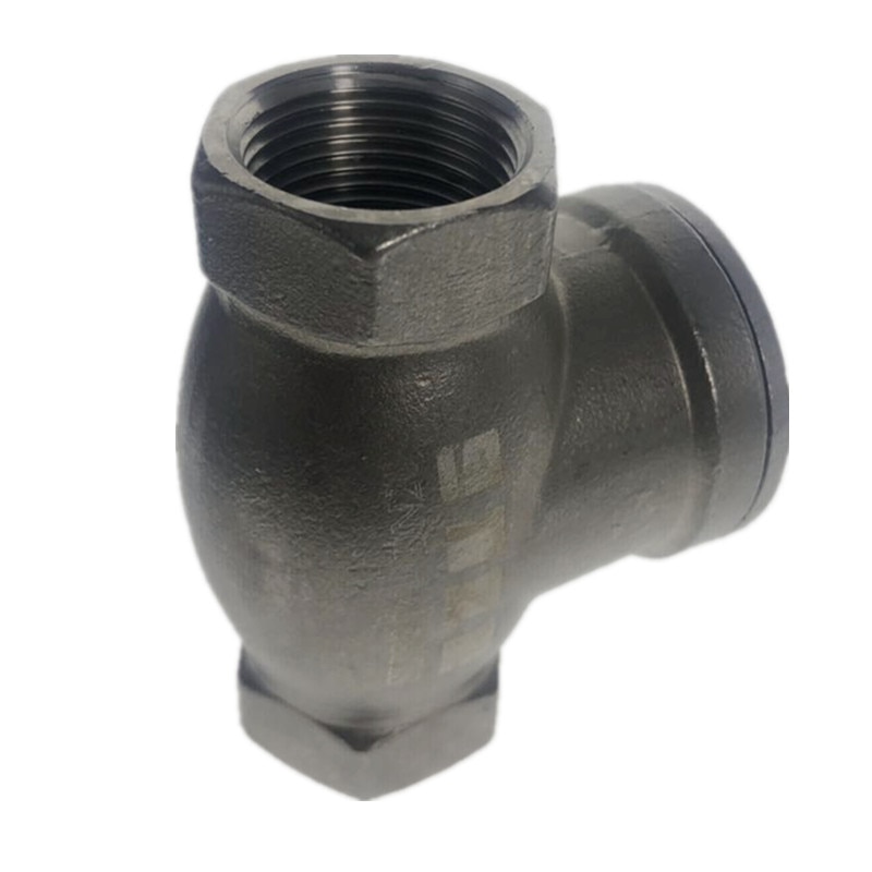 WZJG BSPT 1-1/2" DN40 PN16 CF8M Threaded Swing Check Valve 200PSI Stainless Steel SS304 Female Check Valve