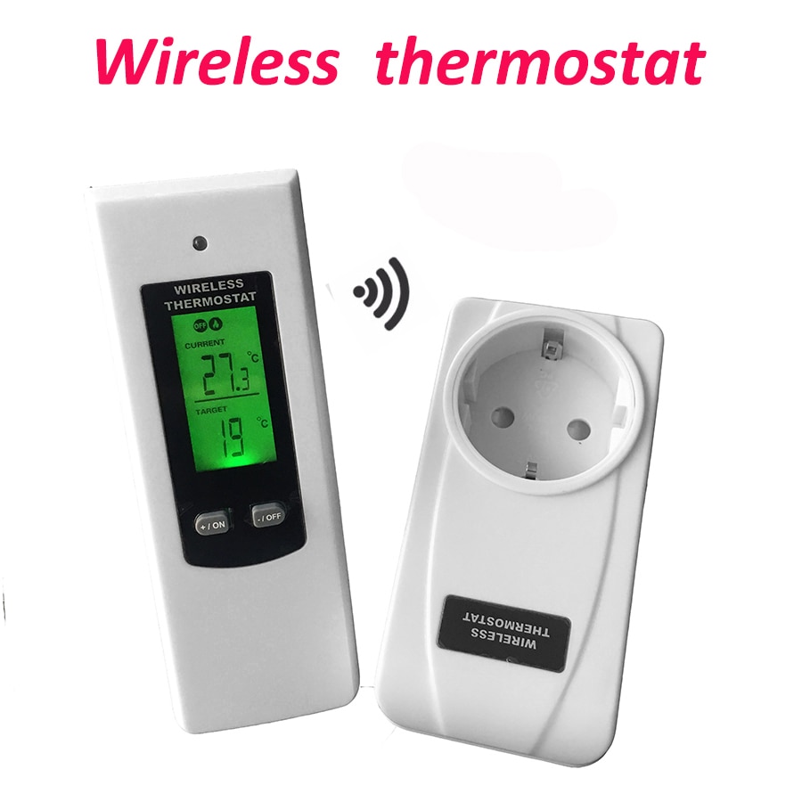 Digital Wireless Room Thermostat Temperature Controller Heating Cooling function with Remote Control + LCD backlight