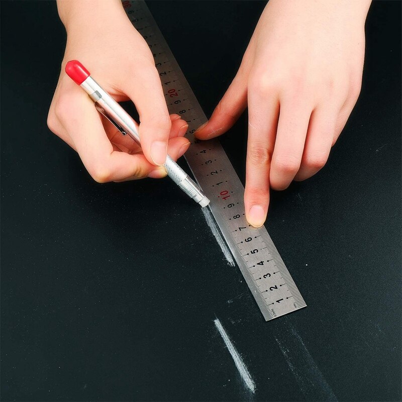 2 Stck Speckstein Halfter Runde Speckstein Marker Speckstein Stift mit 12 Stck Minen für Schweißen Werkzeuge und Marker Abnehmbare