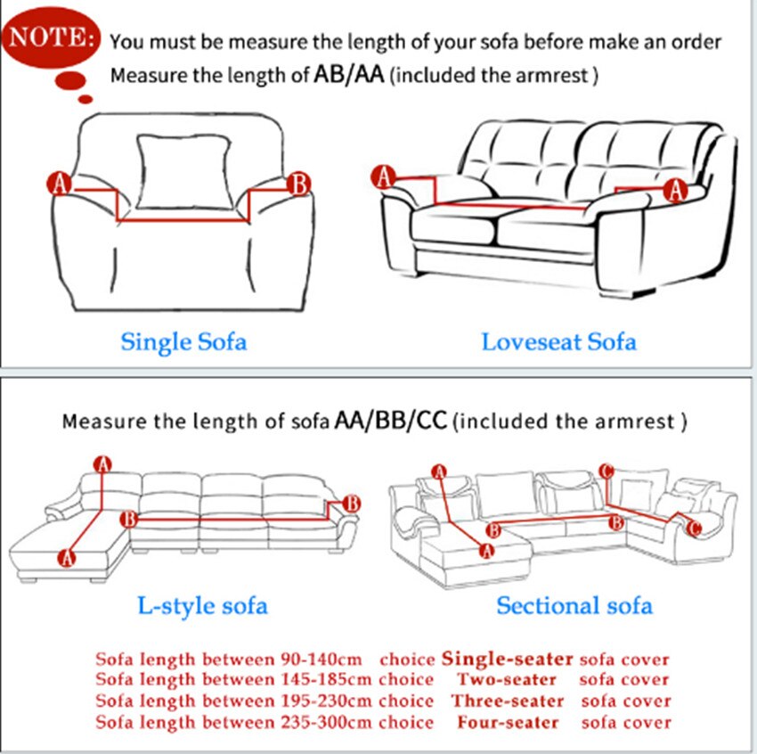 Hvit twill sofadeksel lenestol / loveseat sofadeksel universell altomfattende sklisikker elastisk overdrag til stuen