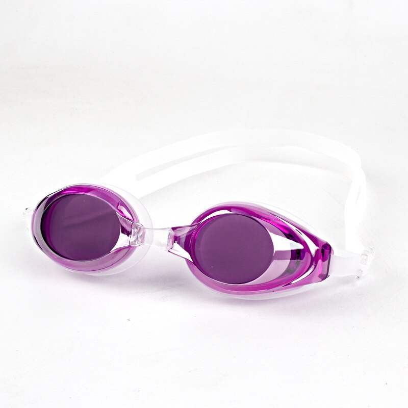 Electroplating Goggles Comfortable Anti-fog Waterproof Adult Swimming Goggles Profession Athletic Multi-color Goggles: Purple  Electroplated