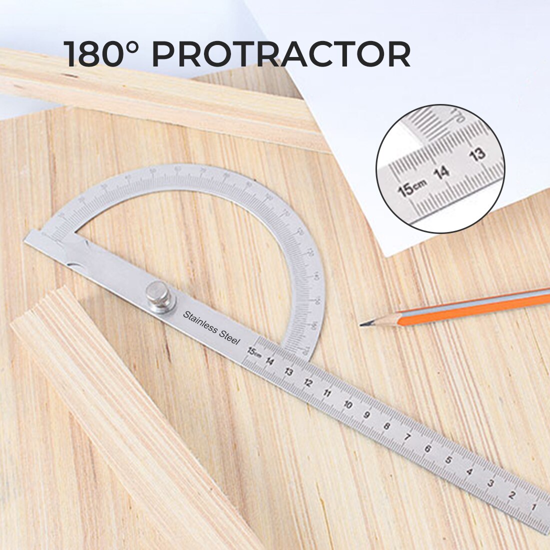 180 Goniometer Meten Heerser Goniometer Rotary Mechanic Tool Goniometer Rvs Tool Craftsman Heerser Goniometer