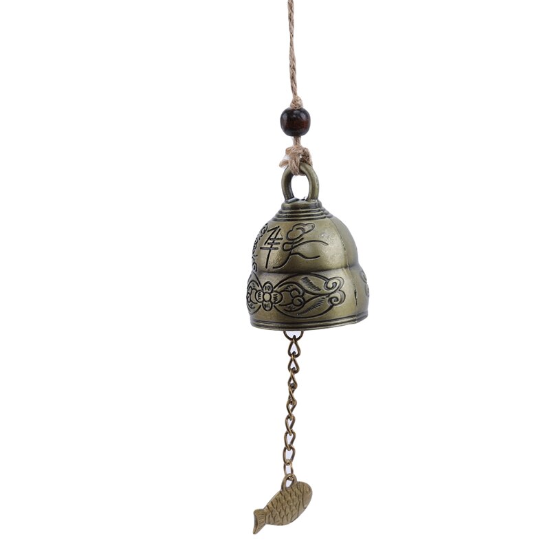 Blessing Bell Luck Feng Shui Bell Blessing Good Luck Fortune Hanging Wind Chime Decorative Pendant: gourd