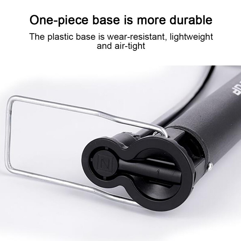 Bike Floor Pump Automatically Reversible Presta Schrader Bicycle Air Pump 120PSI With Multifunction Ball Needle