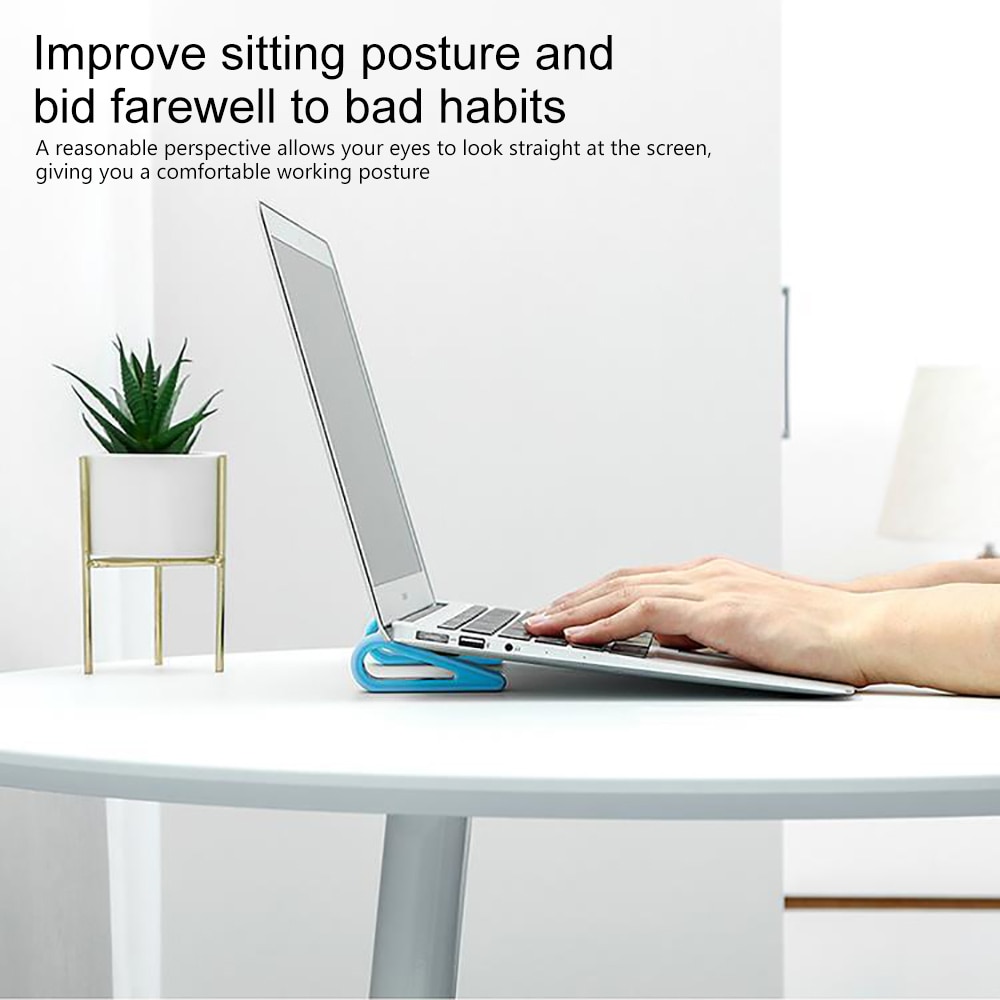 Mini portable Laptop Stand Adjustable Bracket Desktop Computer Increased Shelf Cooling Base Bracket Office Supplies Protective