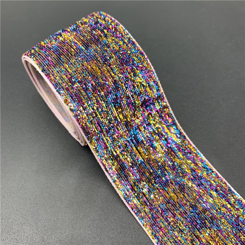 3 yards/parti 38mm glimmer fløjl bånd håndlavet bryllup fest dekoration bånd til indpakning gør-det-selv-hår systof: 08