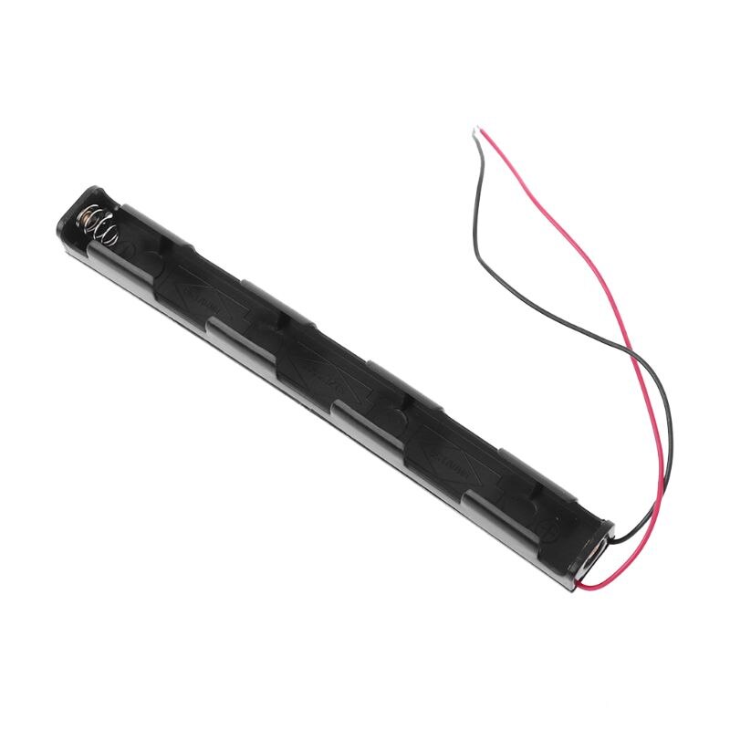 Batteriefach 5th 3 aa 4.5v lange streifen aufbewahrungsbox schwarze kabelanschlüsse batterien einseitiger kunststoffbehälter