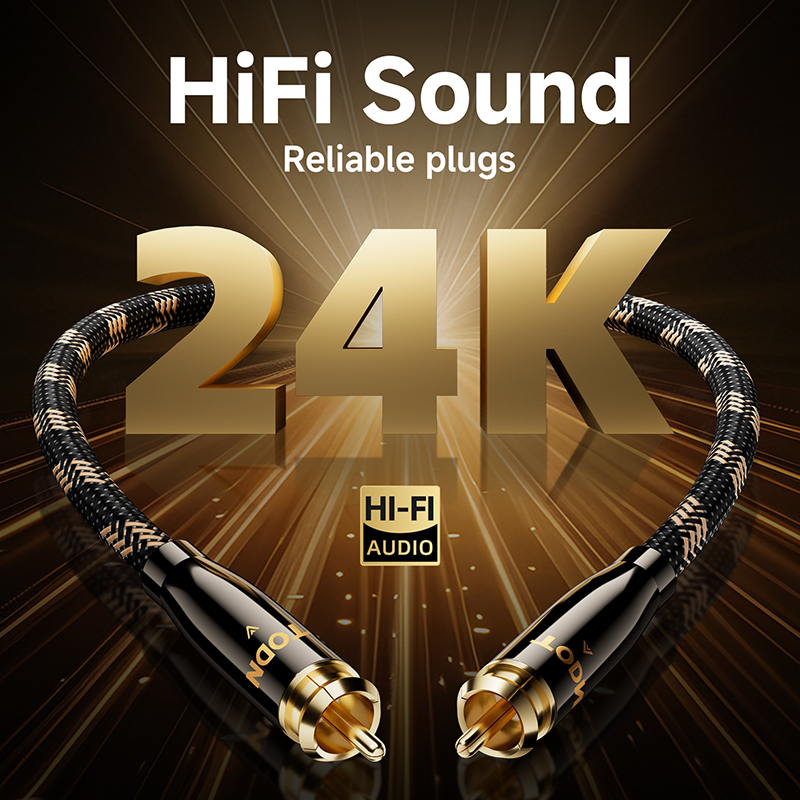 TODN Cyfrowy kabel koncentryczny audio 75Ω 7N OCC wysokiej klasy kabel stereofoniczny Rca robić Rca męnarty głośnik Hifi Subwoofer Kabel AV TV