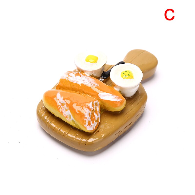 Mini casa de muñecas 1:6, huevo frito, guindilla, modelo de tabla de cortar, accesorios de cocina para Decoración de casa de muñecas, juguetes para niños: C