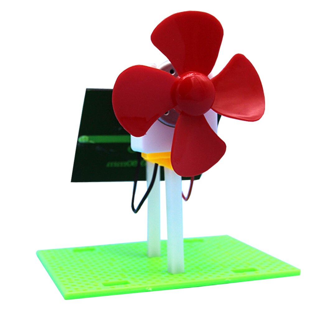 Mini experimento de ciencia DIY molino de viento giratorio de energía Solar hecho a mano rompecabezas montado juguetes creativos física recursos de enseñanza