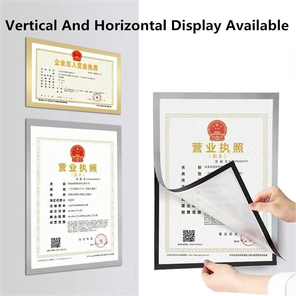 A6 Magnetische Fotolijsten Voor Koelkast Muurbevestiging Foto Note Houder Display Poster Frames