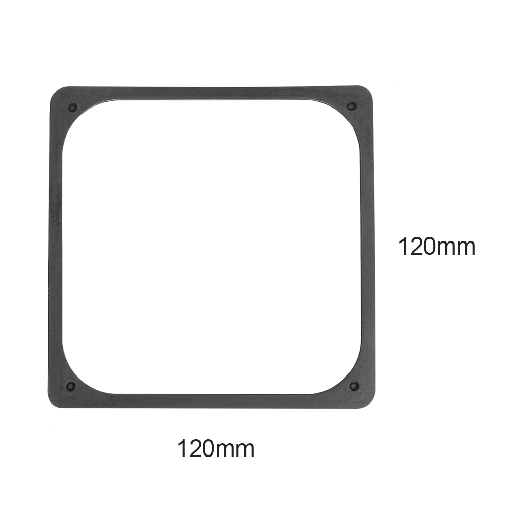 2pcs Silicone Rubber Fan Anti-Vibration Rubber Shock-proof Absorption Pad for PC Computer Case Accessories 120*120*2mm