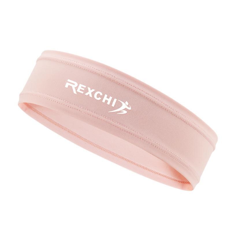Einfarbiges yoga-haarband, schweißabsorbierend, atmungsaktiv und schnelltrocknend, aus eisseide, antitranspirant, unisex: Rosa