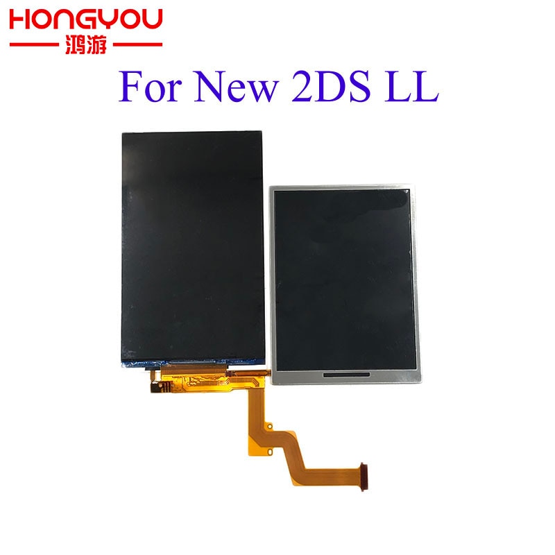 Replacement Upper Top Buttom Lower LCD Display Screen for Nintendo 2DS XL LL Repair Parts Display Pane