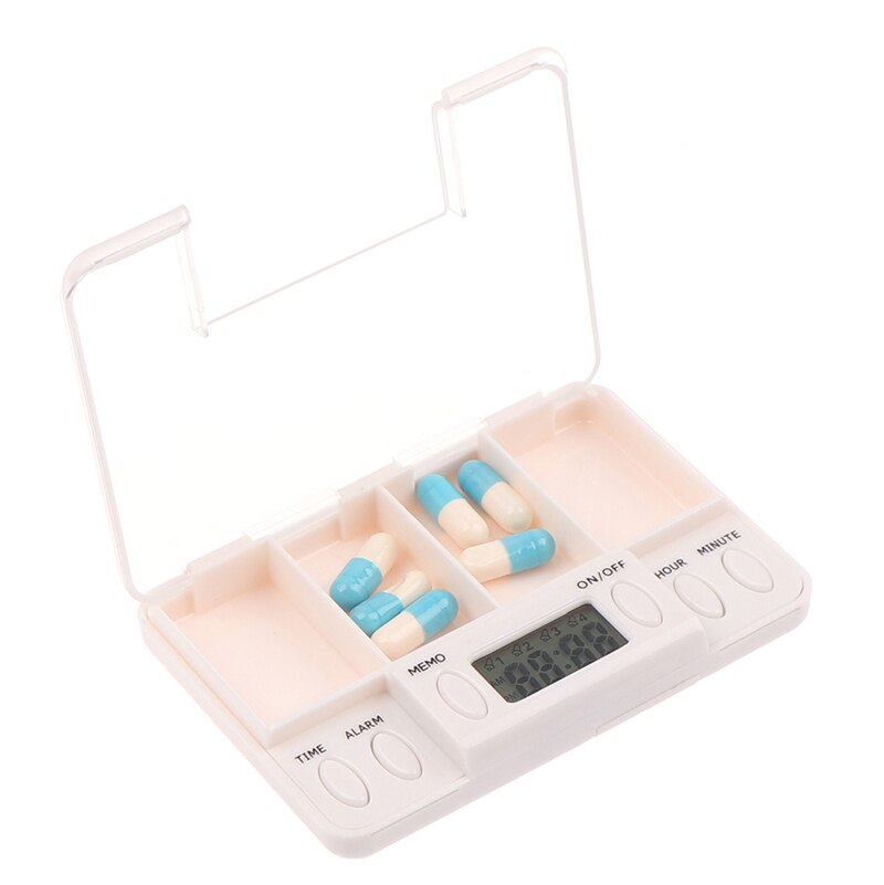 6 Grid Pill Box Medicine Storage Box Smart Electronic Timing Reminder Medicine Boxes Alarm Timer Pills Organizer Pill Container